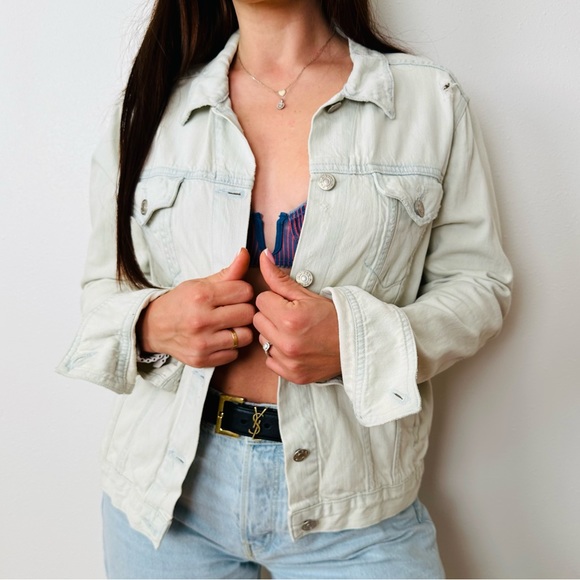 Rag & Bone Denim Jacket bleached wash - Picture 2 of 6